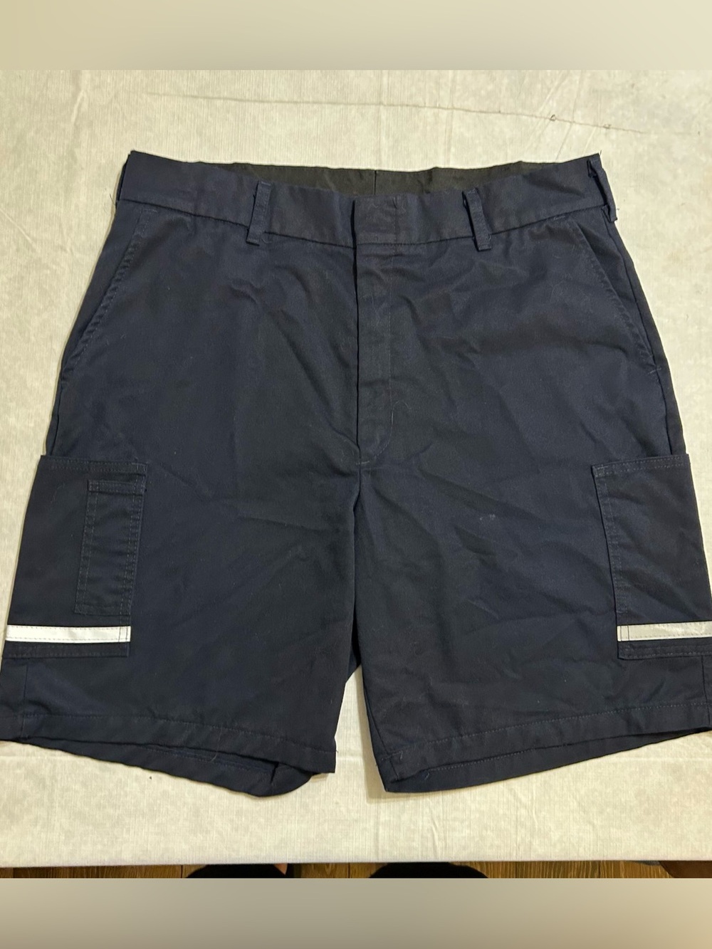 FedEx Stan Herman Blue Employee Delivery Uniform Reflective Shorts 38R